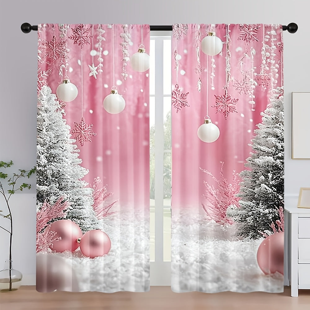 Pink Noel – Cortinas Navideñas Elegantes 🎄✨