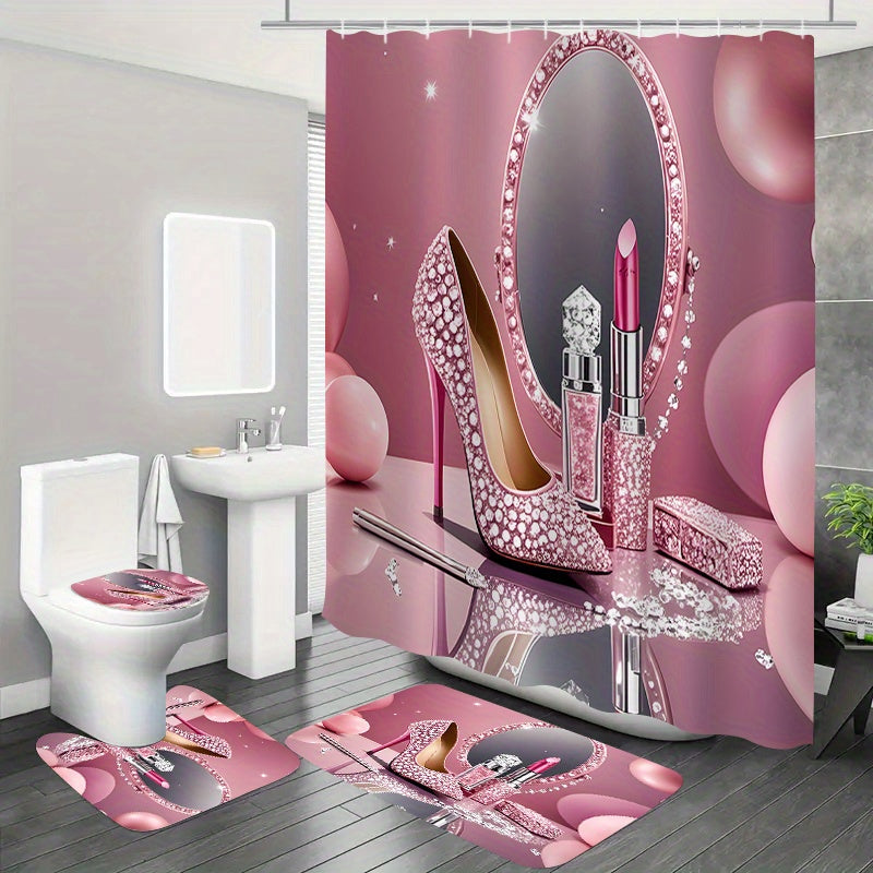 GlamPink – Juego de Baño Chic 💄👠