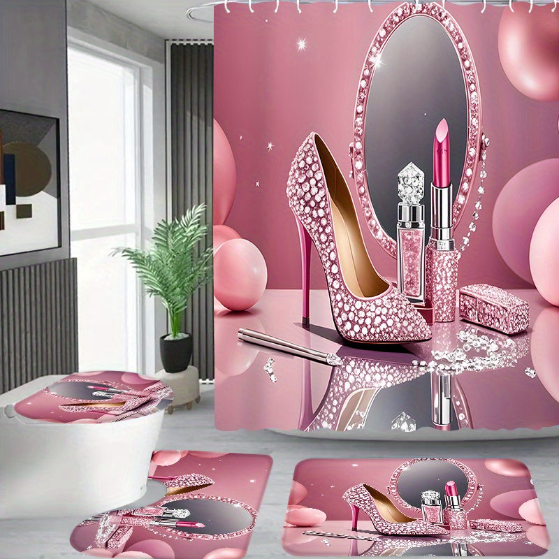 GlamPink – Juego de Baño Chic 💄👠