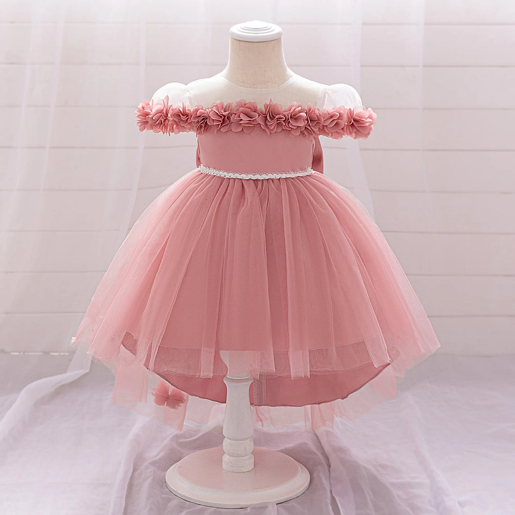Princess Bloom – Vestido de Tul para Niña 👑🌸