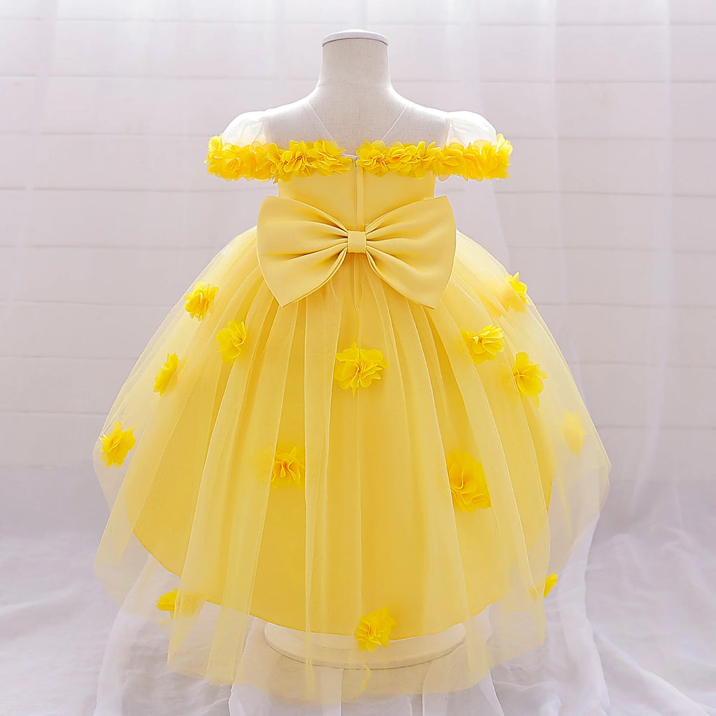 Princess Bloom – Vestido de Tul para Niña 👑🌸