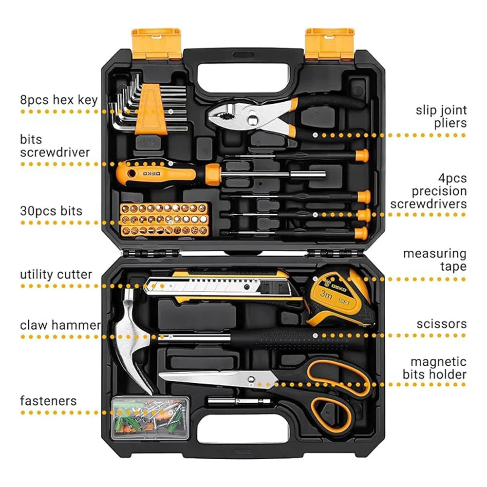 DEKO 50 Piece Home Tool Kit