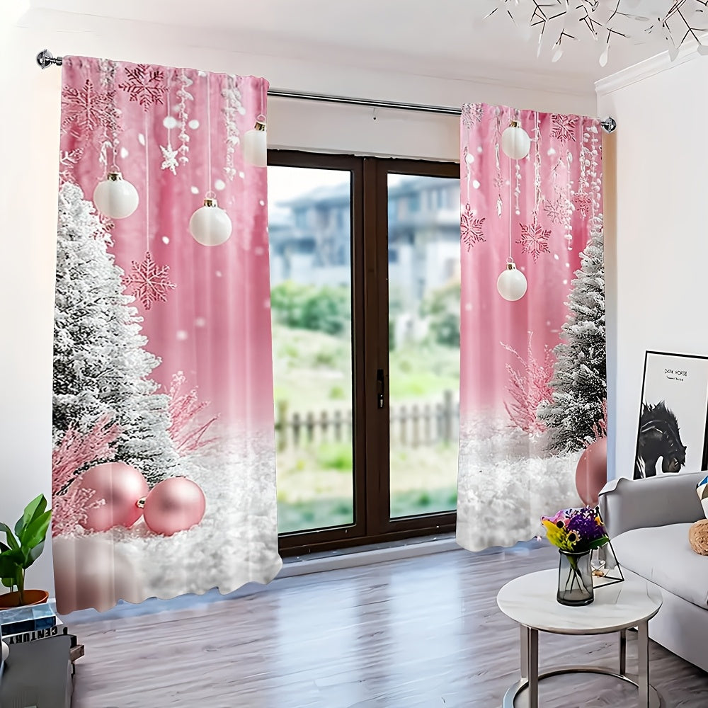 Pink Noel – Cortinas Navideñas Elegantes 🎄✨